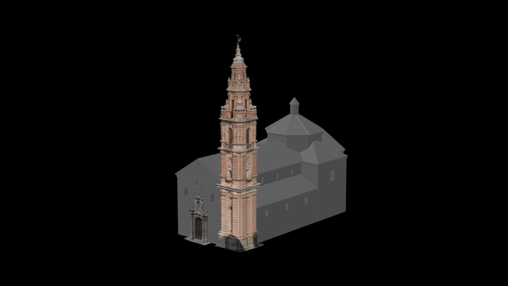 3D recreation of Nuestra Señora de la Victoria Church