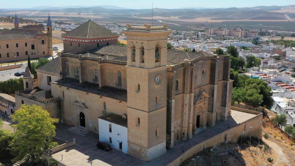 Vista aérea de la Colegiata de Osuna