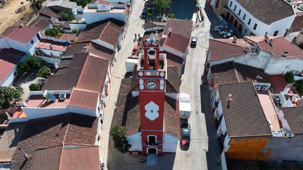 Vista aérea de la Torre del Reloj