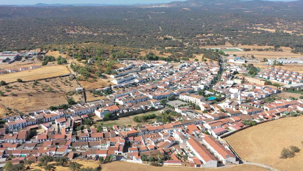 Aerial view El Real de la Jara